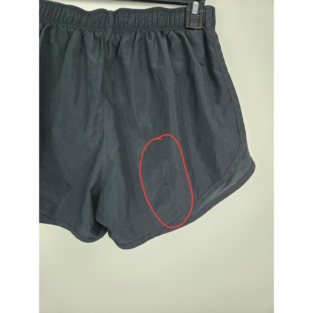 Nike Dri-FIT Women Running Shorts Black Mesh Trim Athletic Gym Workout Size‎ M - Picture 7 of 10